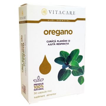 Ulei esential de Oregano Vitacare 30 capsule (Ambalaj: 30 capsule)