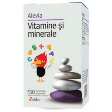 Vitamine si minerale Junior capsule masticabile Alevia (Ambalaj: 30 capsule)