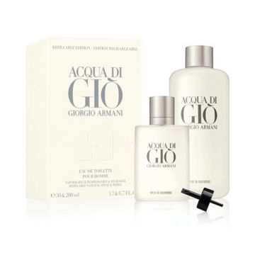 Armani Acqua di Gio for Him Refillable, Apa de Toaleta (Concentratie: Apa de Toaleta, Gramaj: 250 ml)