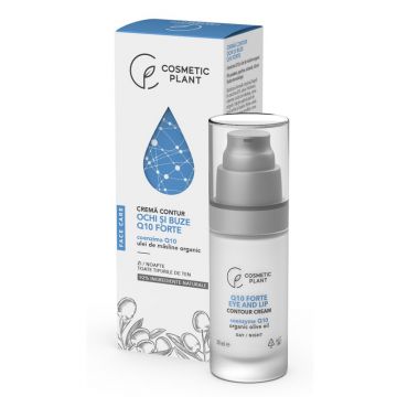 Cremă contur ochi și buze Q10 Forte, 30 ml, Face Care Cosmetic Plant (Concentratie: Crema, Gramaj: 30 ml)