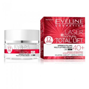 Crema de fata Eveline Cosmetics Laser Therapy Total Lift 40+ (Concentratie: Crema pentru fata, Gramaj: 50 ml)