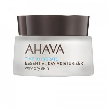 Crema hidratanta de zi pentru ten uscat sau foarte uscat Time to Hydrate Essential, Ahava (Concentratie: Crema, Gramaj: 50 ml)