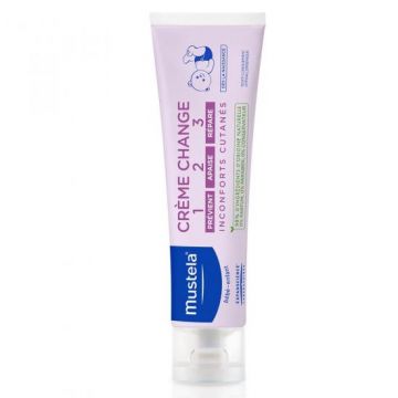 Crema pentru schimbatul scutecului Vitamin Barrier 1-2-3, Mustela (Concentratie: Crema, Gramaj: 100 ml)