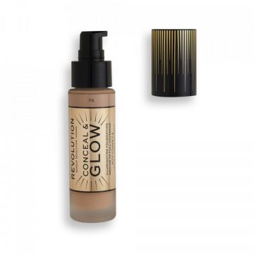 Fond de ten Makeup Revolution Conceal & Glow (Concentratie: Fond de ten, Gramaj: 23 ml, Nuanta fond de ten: F5)