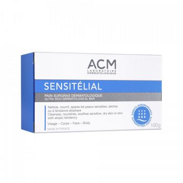 Sapun dermatologic nutritiv Acm Sensitelial (Gramaj: 100 g, Concentratie: Sapun)