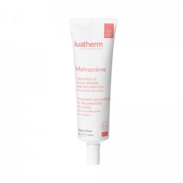 Tratamentul rosetei cutanate si al inflamatiei fete Metrocreme Ivatherm (Concentratie: Crema, Gramaj: 30 ml)