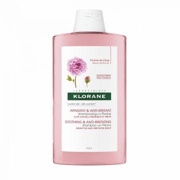 Șampon cu extract de bujor pentru scalp sensibil și iritat, Klorane (Concentratie: Sampon, Gramaj: 400 ml)