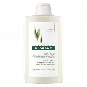 Șampon cu lapte de ovăz pentru utilizare frecventă, Klorane (Concentratie: Sampon, Gramaj: 400 ml)