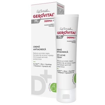 Crema antiacneica Gerovital H3 Derma+ (Concentratie: Tratament pentru fata, Gramaj: 50 ml)