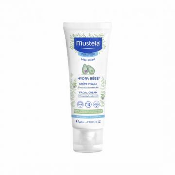 Crema hidratanta de fata pentru piele normala Hydra Bebe, Mustela (Concentratie: Crema, Gramaj: 40 ml)