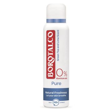 Deodorant Borotalco Pure Natural Freshness (Concentratie: Deo Spray, Gramaj: 150 ml)