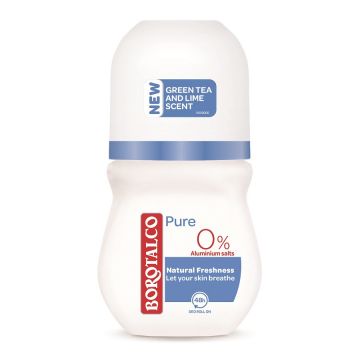 Deodorant Roll-On Borotalco Pure Natural Freshness (Gramaj: 50 ml, Concentratie: 3 buc)