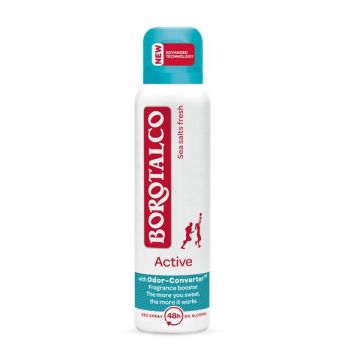 Deodorant Spray Borotalco Active Sea Salts (Gramaj: 150 ml, Concentratie: 3 buc)