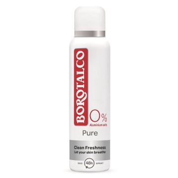 Deodorant Spray Borotalco Pure (Gramaj: 150 ml, Concentratie: 3 buc)