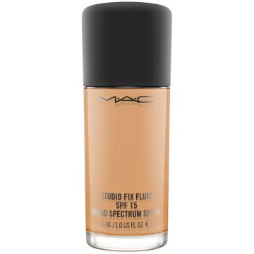 Fond de ten MAC Studio Fix Fluid, SPF 15, 30 ml (Concentratie: Fond de ten, Gramaj: 30 ml, Nuanta fond de ten: NC44)