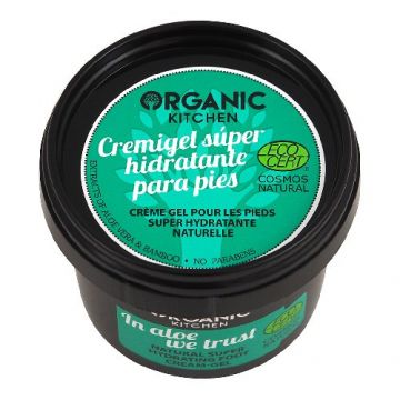 Gel-crema pentru picioare cu Aloe Vera, Organic Kitchen (Concentratie: Crema pentru picioare, Gramaj: 100 ml)