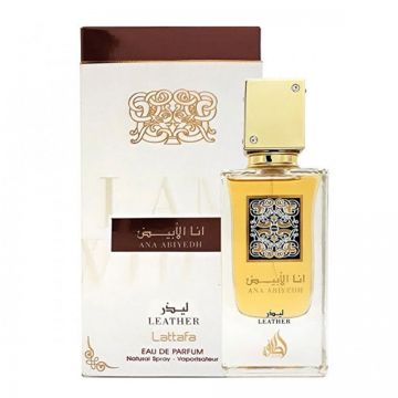 Lattafa Perfumes Ana Abiyedh Leather Apa de Parfum, Barbati, 60ml (Concentratie: Apa de Parfum, Gramaj: 60 ml)