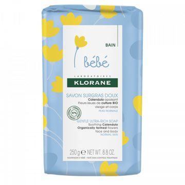 Sapun Klorane Bebe, cu extract de galbenele, 250g (Concentratie: Sapun, Gramaj: 250 g)