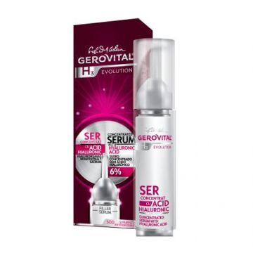 Ser cu acid hialuronic 6% Gerovital H3 Evolution (Concentratie: Serum, Gramaj: 10 ml)