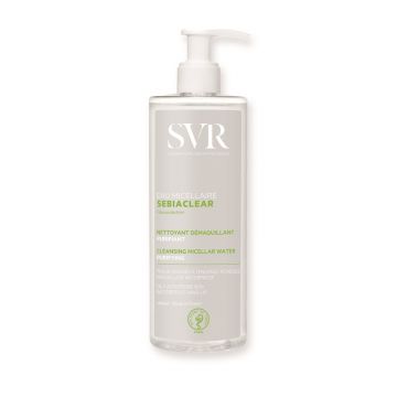 Apa micelara Sebiaclear, SVR, 400 ml (Gramaj: 400 ml, Concentratie: Solutie micelara) Apa micelara Sebiaclear, SVR, 400 ml (Gramaj: 400 ml, Concentratie: Solutie micelara)