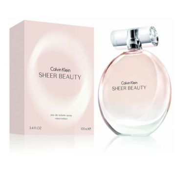 Calvin Klein Ck Sheer Beauty, Femei, Apa de Toaleta (Concentratie: Apa de Toaleta, Gramaj: 100 ml)