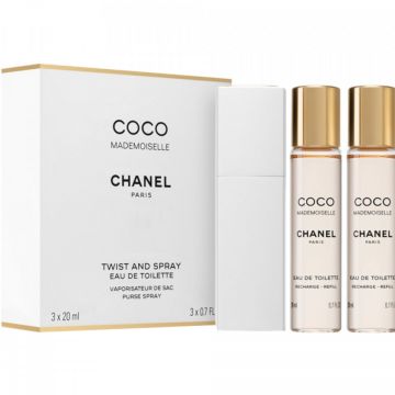 Chanel Coco Mademoiselle Apa de Toaleta (Concentratie: Apa de Toaleta, Gramaj: 3 x 20 ml)
