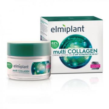 Crema Antirid De Zi Collagen Elmiplant (Concentratie: Crema pentru fata, Gramaj: 50 ml)