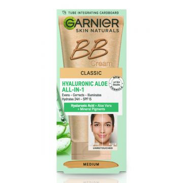 Crema BB multifunctionala de zi cu nunata medie Skin Naturals, 50ml, Garnier