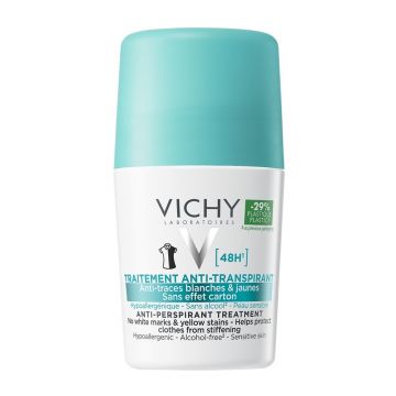 Deodorant roll-on antiperspirant anti-urme 48h Vichy, 50 ml (Concentratie: Roll-On, Gramaj: 50 ml) Deodorant roll-on antiperspirant anti-urme 48h Vichy, 50 ml (Concentratie: Roll-On, Gramaj: 50 ml)