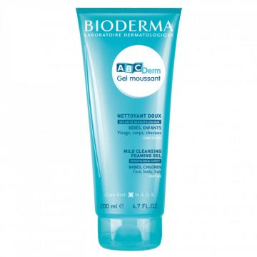 Gel spumant ABCDerm Bioderma (Concentratie: Gel de dus, Gramaj: 200 ml)