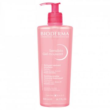 Gel spumant calmant si hidratant Sensibio Bioderma (Gramaj: 200 ml, Concentratie: Gel de curatare)