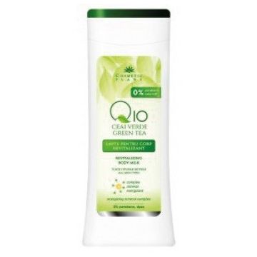 Lapte corp revitalizant Q10 + ceai verde Cosmetic Plant (Concentratie: Lapte de corp, Gramaj: 200 ml)
