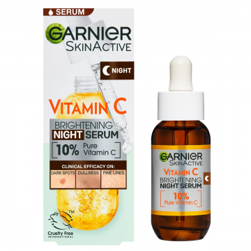 Serum de noapte cu Vitamina C Pura Skin Naturals, 30ml, Garnier