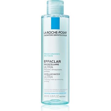 Solutie micelara pentru piele grasa Effaclar Ultra La Roche -Posay (Gramaj: 200 ml, Concentratie: Solutie micelara)