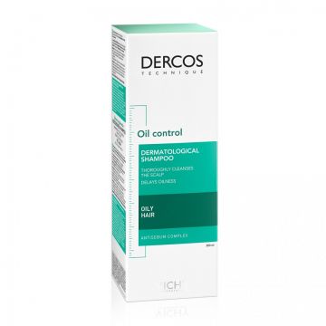 Vichy Sampon sebocorector pentru par gras Dercos (Concentratie: Sampon, Gramaj: 200 ml)