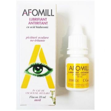AFOMILL Lubrifiant-Antiiritant cu Acid Hialuronic AF United S.p.A. 10 ml