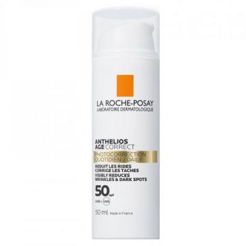 Crema anti-rid cu SPF 50 La Roche-Posay Anthelios Age Correct, 50ml