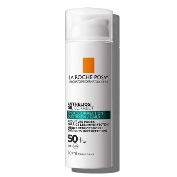 Crema cu actiune anti-imperfectiuni SPF 50+ La Roche Posay ANTHELIOS Oil Correct, 50 ml