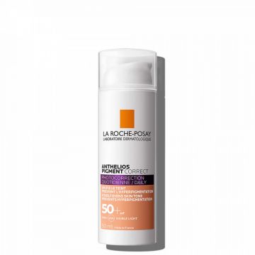 Crema cu actiune anti-pete pigmentare SPF 50+ La Roche Posay ANTHELIOS Pigment Correct, 50 ml