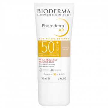 Crema cu protectie solara foarte inalta anti-roseata AR SPF50+ Photoderm, Bioderma (Concentratie: Crema, Gramaj: 30 ml)