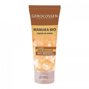 Crema de maini cu miere Manuka Bio, 75 ml, Gerocossen (Gramaj: 75 ml)