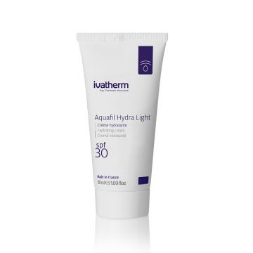 Crema hidratanta pentru fata cu SPF 30 Aquafil Hydra Light, Ivatherm (Concentratie: Crema, Gramaj: 50 ml)