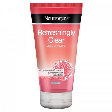 Exfoliant gel-scrub pentru ten cu imperfectiuni Neutrogena Clear Refreshingly (Gramaj: 150 ml, Concentratie: Gel de curatare)