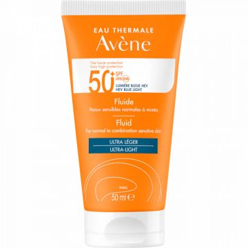 Fluid cu protectie solara pentru piele normala si mixta Avene SPF 50+ TRIASORB, 50 ml