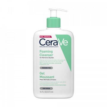 Gel de curatare spumant CeraVe pentru piele normal-grasa (Gramaj: 236 ml, Concentratie: Gel de curatare)
