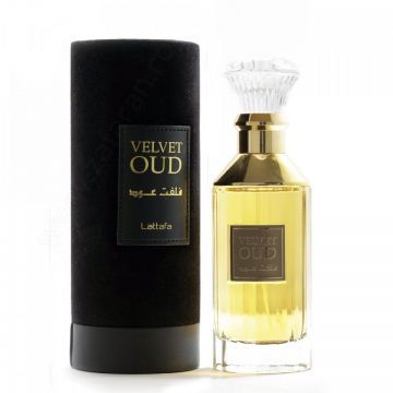 Lattafa Perfumes Velvet Oud Apa de Parfum, Unisex (Concentratie: Apa de Parfum, Gramaj: 100 ml)