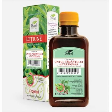 Lotiune de Untul Pamantului cu Tataneasa Dorel Plant 200 ml Lotiune de Untul Pamantului cu Tataneasa Dorel Plant 200 ml