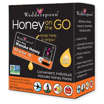 Miere de Manuka KFactor 16 RAW 100% Naturala Wedderspoon 24 plicuri