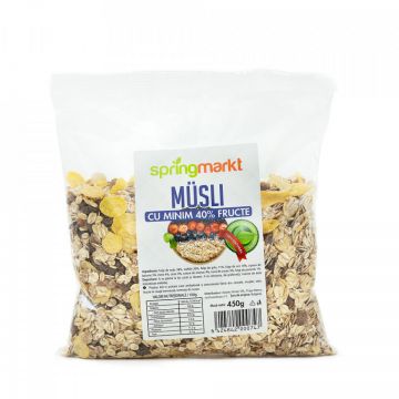 Musli cu 40% fructe SpringMarkt 450 g- SpringMarkt