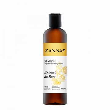 Sampon impotriva caderii parului cu extract de Bere, 250ml Zanna